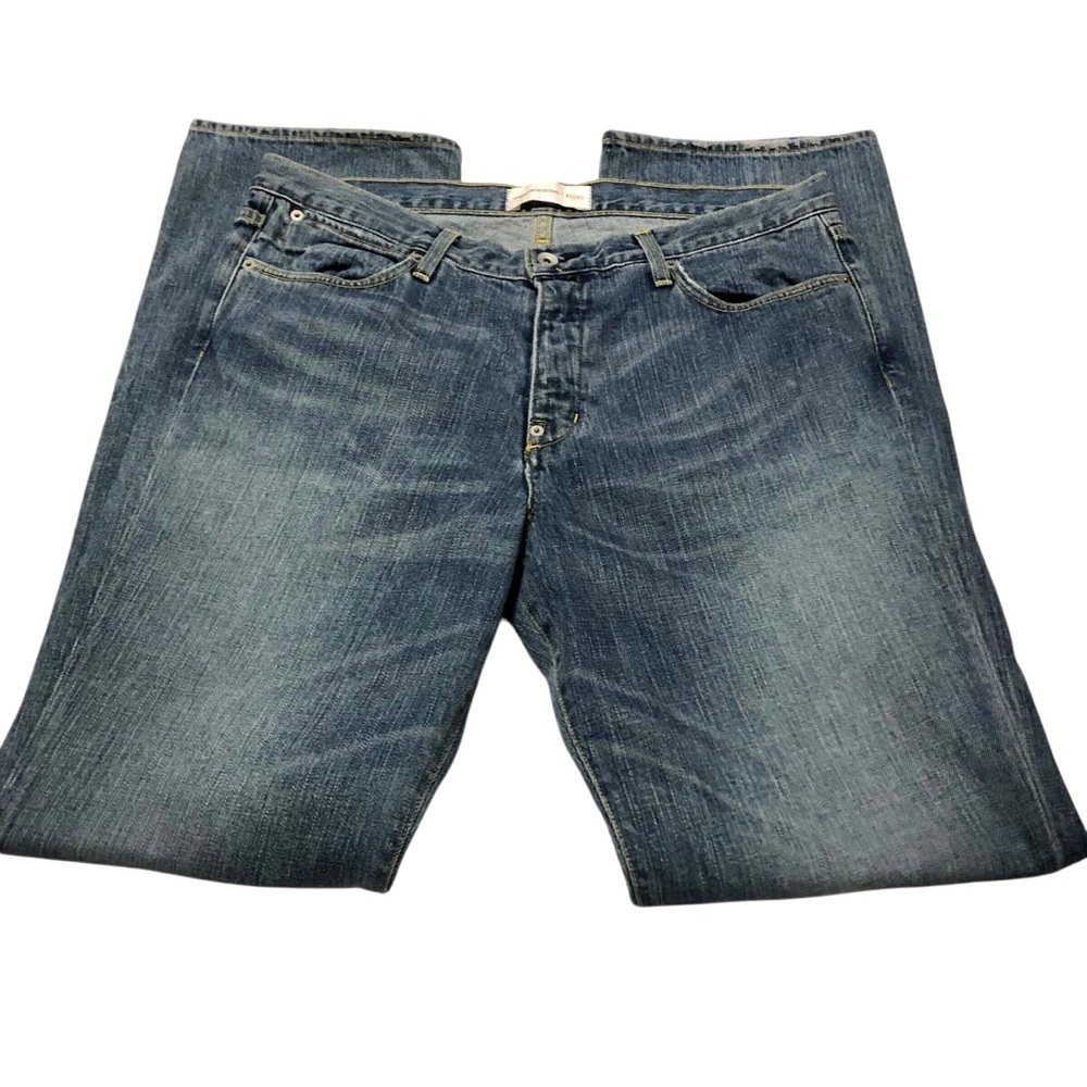 Paperdenim&cloth Men Jeans Sz 36X35 Buttonfly Light Wash Denim 2-GTS-13 Metro 3